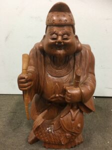 恵比寿様 七福神 木彫り リサイクルショップ福岡買取本舗